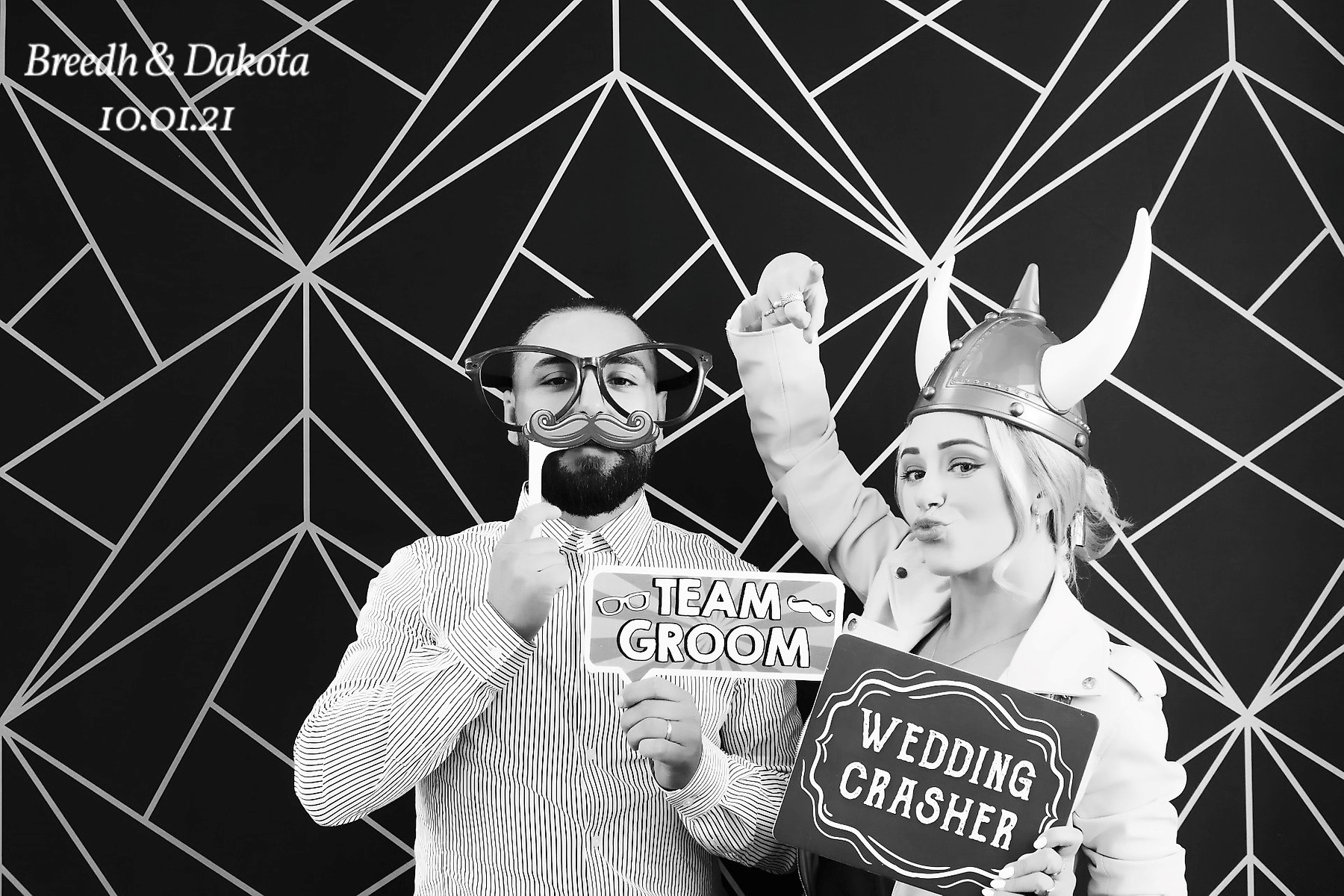 utah photo booth black and white