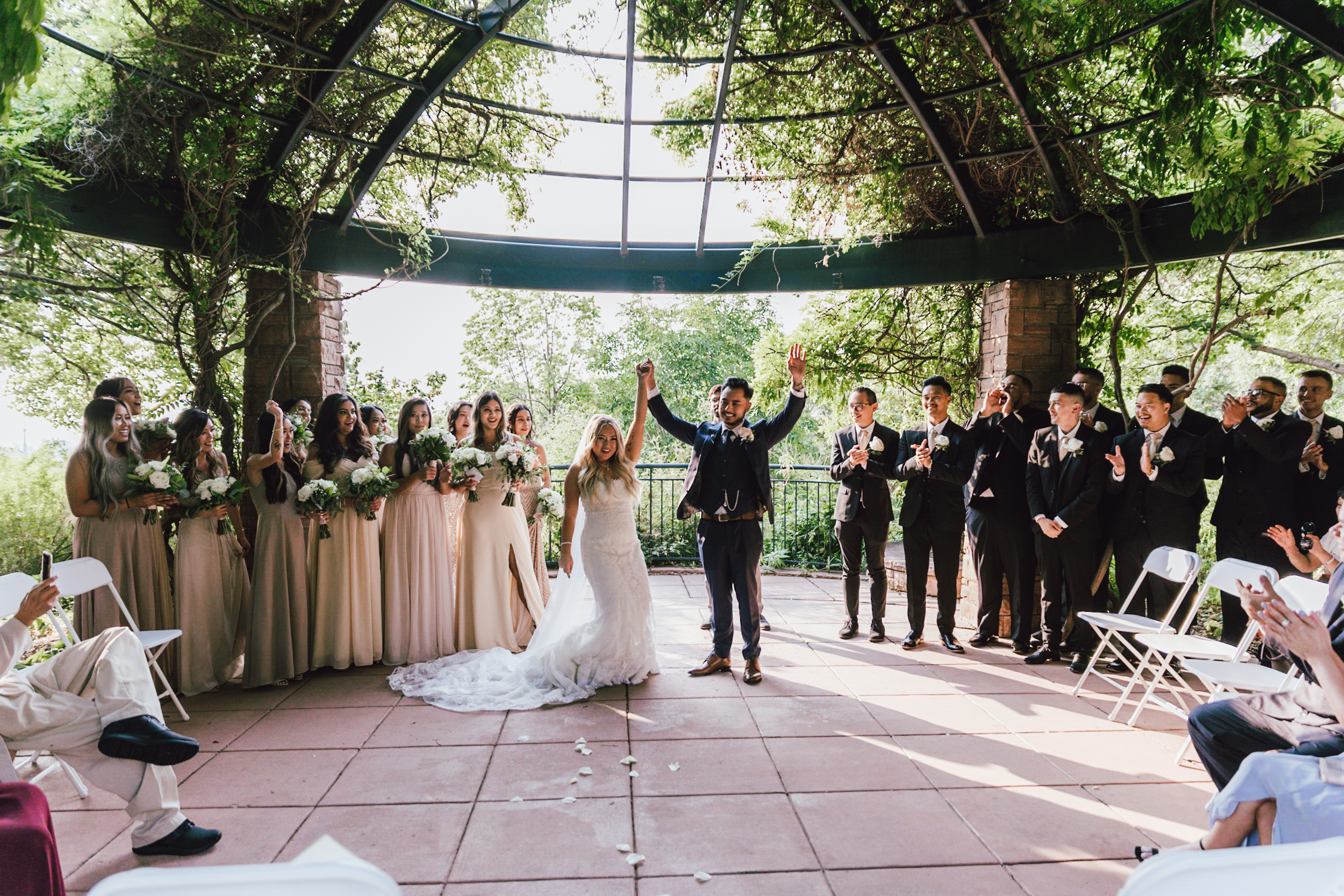 Wedding ceremony at Red Butte Gardens