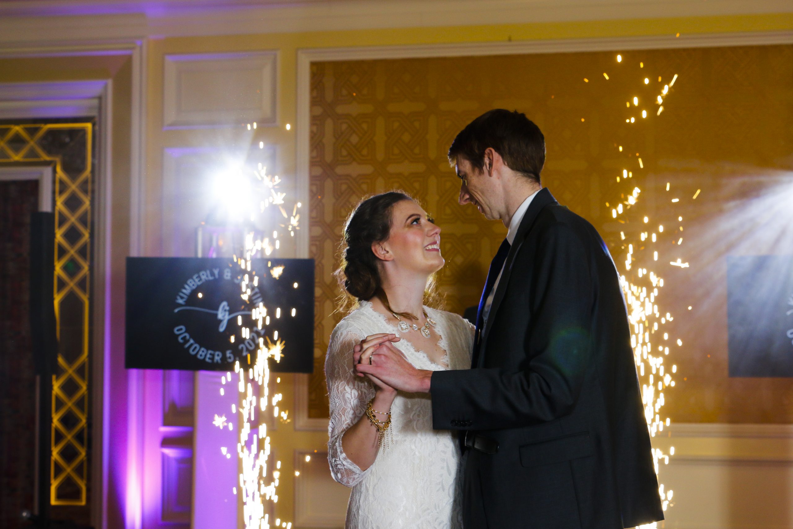 utah wedding dj cold spark sparklers first dance